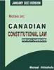 Download Book Canadian Constitutional Law Notes: for NCA Students, Manuel Akinshola, 9781777090340, 978-1777090340