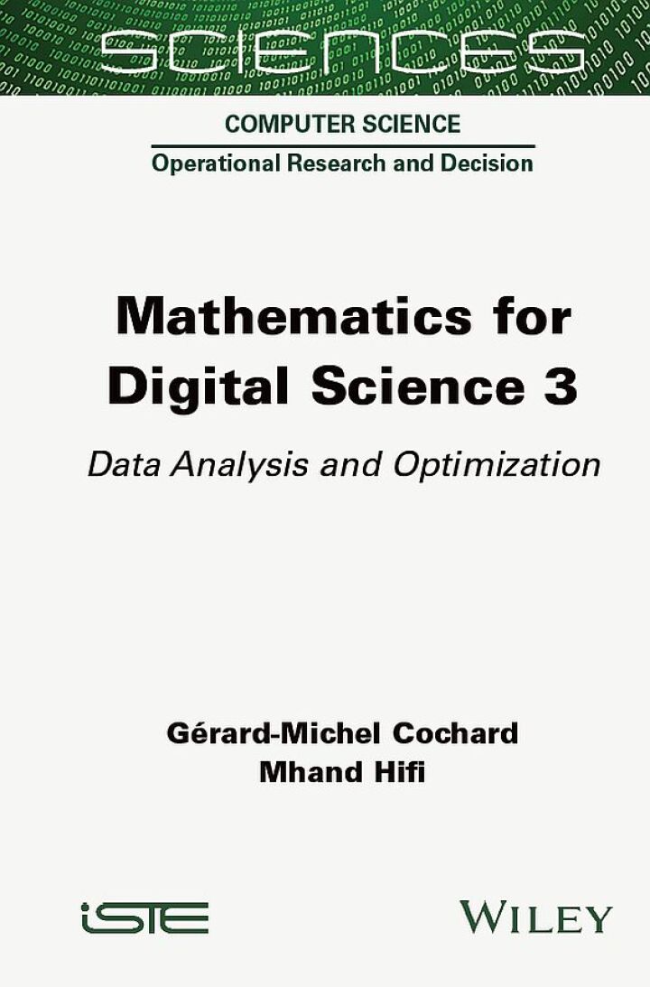 Mathematics for Digital Science 3: Data Analysis and Optimization