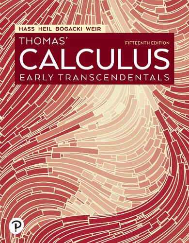 Thomas’ Calculus꞉ Early Transcendentals