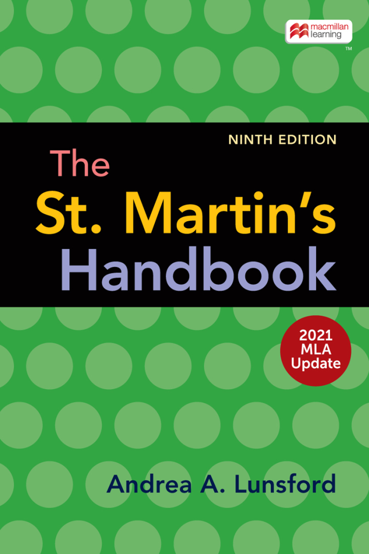 The St. Martin's Handbook with 2021 MLA Update 9th Edition
